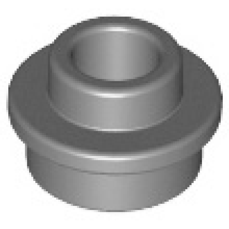 Plaat, Rond 1x1 met open nop Dark Bluish Gray